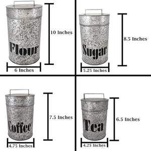 Reliable Manufacturer Affordable galvanized <b>kitchen</b> <b>storage</b> container reliable performance and stylish appearance for daily use - Product Image 4