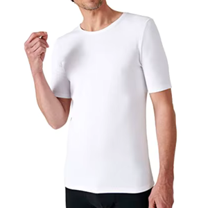 เสื้อยืดออกกำลังกายวิ่งสำหรับผู้ชาย พิมพ์โลโก้ได้ ผลิตจากผ้าฝ้าย 100% ระบายอากาศได้ดี แห้งเร็ว ทรงปกติ คอกลม แขนสั้น เป็นมิตรต่อสิ่งแวดล้อม - Product Image 4