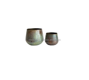 Latest Garden Pots and Planters For Garden Decoration New Metal Plant Pot In Ne Look Metal garden Pots And Planters - Product Image 5
