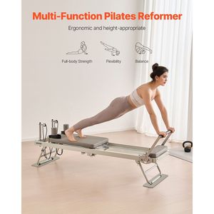 Appareil de Pilates pliable à double résistance avec cordon à ressort pour l'entraînement à domicile et en studio - Product Image 6
