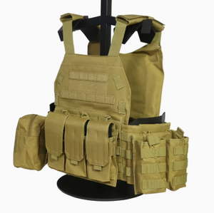 TRIBON SPORTS Tactical Vest TS-<b>TV</b>-008 Softback Nylon Hunting Utility Pockets Zipper Closure Arcuate Shoulder Strap Unisex - Product Image 3
