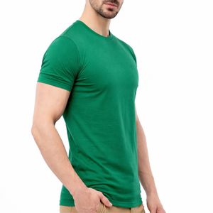 T-shirt décontracté pour homme, 100% coton, coupe ample, col rond, manches longues, couleur unie, séchage rapide, anti-boulochage, respirant - Product Image 3