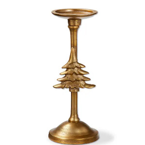 Large Antique Brass Gold Tree <b>Taper</b> and Pillar <b>Candle</b> Holder for Christmas Decoration <b>Candle</b> Holders - Product Image 1