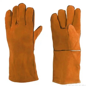 Gants de soudure en cuir de vachette pleine fleur robustes, haute qualité, résistants à la chaleur, aux étincelles et à l'abrasion, pour la lutte contre les incendies et le barbecue - Product Image 6