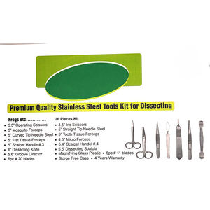 Juego de Instrumentos Quirúrgicos Veterinarios Manuales Premium de Acero Inoxidable, Kit Básico de Cirugía General Veterinaria de Dentavex - Product Image 2