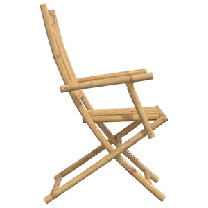 Wholesale Bamboo Folding Garden Chair <b>with</b> Armrest Outdoor Patio Dining Chair Durable Foldable Natural Furniture OEM ODM - Product Image 4