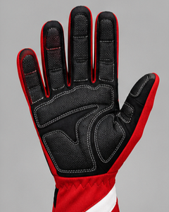 Gants de course rouges pour homme, à doigts entiers, imperméables et légers, avec paume antidérapante, fermeture auto-agrippante, pour karting hivernal et utilisation en extérieur - Product Image 2