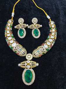 Ensemble de bijoux de mariée classique en laiton avec collier et boucles d'oreilles en améthyste et perles d'imitation pour femmes, mariage - Product Image 4