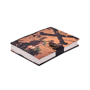 <b>A5</b> Cartoon Pirate Theme Notebook 200 Pages | Durable Cardboard Cover Journal | Metal Clasp Lock Creative Diary for Office Gift - Product Image 2