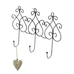 Factory Direct Wholesale Decorative Vintage Metal Double <b>Wall</b> <b>Hook</b> Heavy Duty Metal <b>Key</b> Clothes Hanger - Product Image 6
