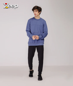 XEEP Jersey Personalizado de Manga Larga para Hombre, de Poliéster/Algodón, con Cierre Frontal y Logotipo Bordado, Tejido de Punto, 180 Gramos - Product Image 3