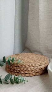 Handmade Water Hyacinth <b>Mats</b> Bohemian Design Eco-Friendly Durable Non-Slip Customized Color <b>Table</b> Setting Decor Bulk Sale Best - Product Image 6