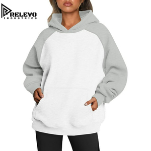 Sweat-shirt à capuche unisexe de qualité supérieure, surdimensionné, à deux panneaux, personnalisable en gros, à manches longues, avec poche kangourou - Product Image 3