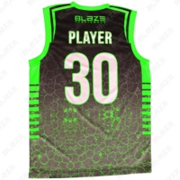 Uniformes de Baloncesto Personalizados Blaze Fight Wear, Unisex, Tallas Grandes, Secado Rápido, Transpirables, Antibacterianos, 100% Poliéster Sublimado