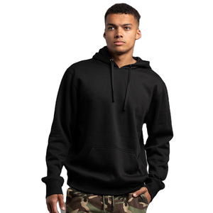 Sweat-shirts à capuche 100 % coton pour hommes, personnalisables avec logo, motif uni, en polaire thermique, impression sérigraphique pour l'hiver – Vente en gros - Product Image 6