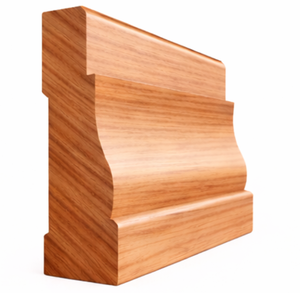 Moulures élégantes et robustes en chêne rouge moderne, garnitures murales en aulne, corniches et plinthes pour hôtels modernes - Product Image 1