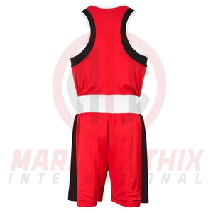Prix de gros – Nouvelle conception d'uniforme de kick-boxing personnalisé – Tenue d'arts martiaux avec gilet et short d'entraînement unis - Product Image 3