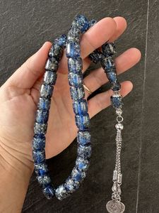 BEADS HANDMADE ECO-FRIENDLY RESIN LOVE TASBIH AMBER BEADS Turquoise Prayer Rosary <b>Stone</b> Muslim Rosary Counter Jewelry - Product Image 6