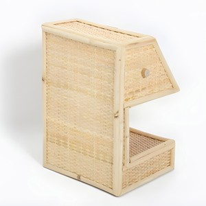 Mini cafetera de ratán para espresso con tazas de juguete, juguete de rol para niños, producido en Vietnam. - Product Image 6