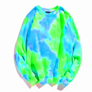 Sudadera de Cuello Redondo con Estampado Tie Dye para Mujer, Corte Regular, Manga Larga, Informal, Tejida, 100% Algodón, para Primavera - Product Image 5