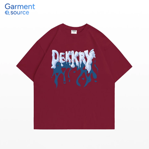 เสื้อยืดใส่ได้ทั้งชายและหญิงทันสมัยทรงโอเวอร์ไซส์พิมพ์ลายกราฟิกหรือข้อความสามารถสั่งซื้อตามสั่งได้ - Product Image 5