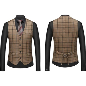 Traje de Negocios de Alta Calidad con MOQ Bajo, Corte Entallado, Estilo Versátil, Conjunto de Tres Piezas de Lujo para Anfitrión de Banquetes - Product Image 2