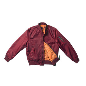 DAIZEN <b>STAR</b> INTERNATIONA Men's Bomber <b>Jacket</b> Solid Color Zipper Closure Stand Collar Polyester Cotton Windproof Casual Winter - Product Image 4