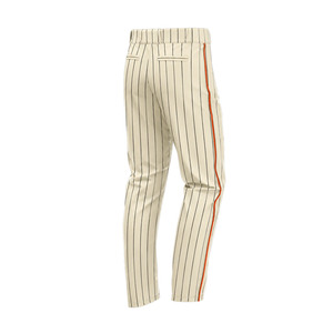 Pantalon de baseball pour homme, rayé, respirant, en polyester, coupe classique, avec logo brodé, vêtements pour toutes les saisons, pantalon uniforme de baseball - Product Image 3