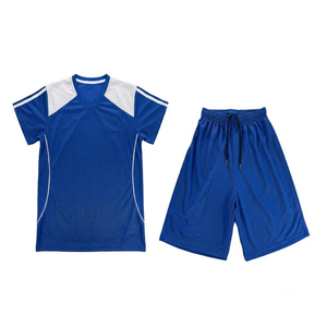 Uniformes Deportivos Escolares para Niños, Unisex, 100% Poliéster, Jersey Verde, Camisetas de Educación Física con Pantalones Cortos - Product Image 2