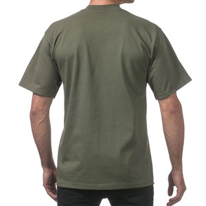 เสื้อยืดผู้ชายทรงหลวม ออกแบบเองได้ตามต้องการ ผ้าฝ้าย 100% แขนสั้น คอกลม ทรงทางการ ป้องกันขนร่วง รับทำโลโก้ OEM - Product Image 6