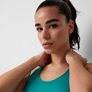 Débardeur sans manches tricoté de haute qualité pour femme, body de fitness, gaine amincissante pour le cou et la taille, personnalisable OEM, respirant 100% - Product Image 4
