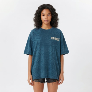 เสื้อยืดโอเวอร์ไซส์สไตล์วินเทจสำหรับผู้หญิงและผู้ชาย ผ้าฝ้ายฟอกสีทรงหลวม แขนสั้น เหมาะสำหรับออกกำลังกาย ใส่เที่ยวฤดูร้อน สไตล์สตรีทแวร์ - Product Image 4