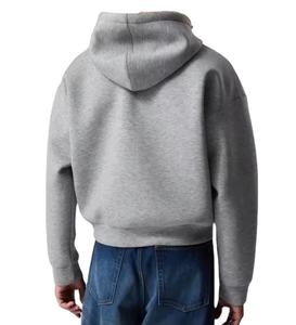 เสื้อฮู้ดมีซิป460gsm สำหรับผู้ชายเสื้อครอปผ้าฝ้าย100% เสื้อกันหนาวสำหรับฤดูหนาวปล่อยไหล่ตกดีไซน์โอเวอร์ไซส์ผ้าเทอร์รี่ฝรั่งเศส - Product Image 4