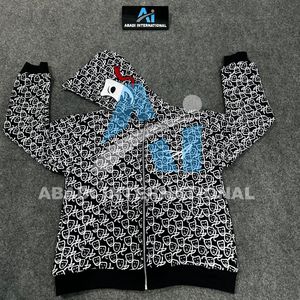 เสื้อฮู้ดดี้ Asali สีดำคุณภาพสูงสำหรับผู้ชาย พร้อมซิปเต็มตัว พิมพ์ลายสกรีน ปักลาย ดีไซน์สวยที่สุด - Product Image 5
