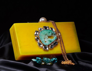 Bolso de mano de resina de nuevo diseño, bolso de mano de mejor estilo, bolso de mano de fregona, el mejor bolso de mano vintage A PRECIO BAJO DE ARTESANÍA DE LUJO - Product Image 3