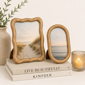 Wholesale Wavy Wood Photo <b>Frame</b> Handmade <b>Vintage</b> Wave-Edged Wiggle <b>Picture</b> <b>Frame</b> for Tabletop Wedding and Home Decor Custom Size - Product Image 6