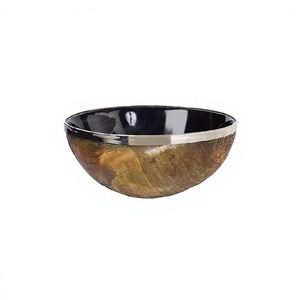 High Quality Eco-Friendly Carved Ox Horn <b>Bowls</b> Natural Shape Love Style Home Wedding Decor Collectible Wholesale - Product Image 3