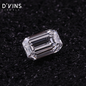 Diamantes Sueltos Cultivados en Laboratorio, Corte Esmeralda, Color D, Claridad VS, HPHT, 2 Quilates, de D'vins Jewels Redoors, para Joyería, en Oferta, Surat - Product Image 1