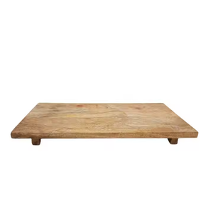 เขียงไม้ธรรมชาติ 100% อุปกรณ์ครัว เขียงไม้สำหรับหั่นอาหาร - Product Image 2