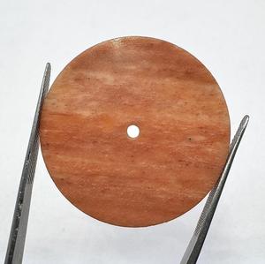 Esfera de reloj de jaspe rojo de 28,5 mm, pulida por un lado, con grosor de 0,7 mm y orificio central de 2 mm - Product Image 4