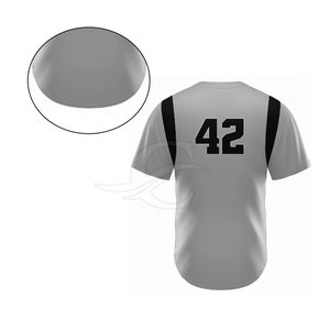 Camiseta de Béisbol de Manga Corta Transpirable de Color Personalizado de Primera Calidad, Ropa Deportiva, Venta Caliente, Hecha en Pakistán - Product Image 6