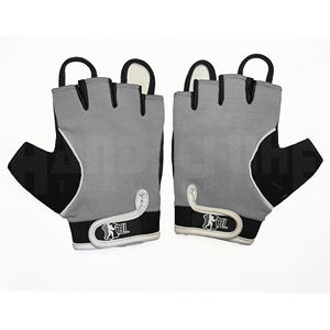 Gants de musculation professionnels gris et noirs avec rembourrage amélioré de la paume |   Poignée antidérapante de qualité supérieure pour un équipement de musculation ultime - Product Image 3