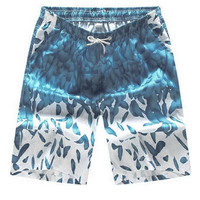 Shorts de plage décontractés d'été, longueur genou, avec cordon de serrage, en tissu peigné respirant, couleur unie, service OEM
