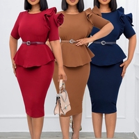 Vestidos Elegantes De Mujer Plus Kantoor Koreaanse Jurken Nieuwe Mode Dame Omen Formele Werk Preloved Jurk
