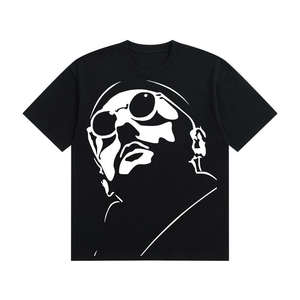 เสื้อยืดคอกว้างผู้ชาย คุณภาพสูง ผลิตตามสั่ง OEM MOQ ต่ำ น้ำหนัก 180gsm ผ้าถัก 100% คอตตอน แบรนด์สั่งทำได้ ไซส์ใหญ่พิเศษ ทรงโอเวอร์ไซส์ ผ้าไม่ยับ ระบายอากาศได้ดี - Product Image 4