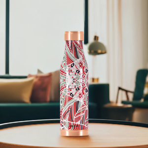Premium Quality Large Modern Design Copper <b>Bottle</b> with Pure Copper Vessel Reusable & Eco-Friendly for Travel & Office Use - Product Image 2