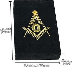 Masonic Engraved Wooden Chest <b>Box</b> with Velvet Lining – Freemason Supplies & Tools Storage, <b>Keepsake</b> & Jewelry Organizer - Product Image 3