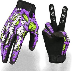 Custom Motocross Racing Gloves Quick Dry Plus Size Unisex % <b>Polyester</b> Full Finger - Product Image 3