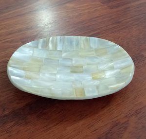 Modern Abstract Glass Crystal Decorative Tray <b>Set</b> Rectangle Multi Piece <b>Bathroom</b> Organization - Product Image 6