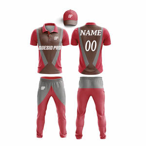 Uniformes de Cricket de Diseño Personalizado, Ropa Deportiva Transpirable, Jersey de Cricket Deportivo de Poliéster que Absorbe el Sudor, Servicio OEM, Conjunto de Camiseta y Pantalones - Product Image 1